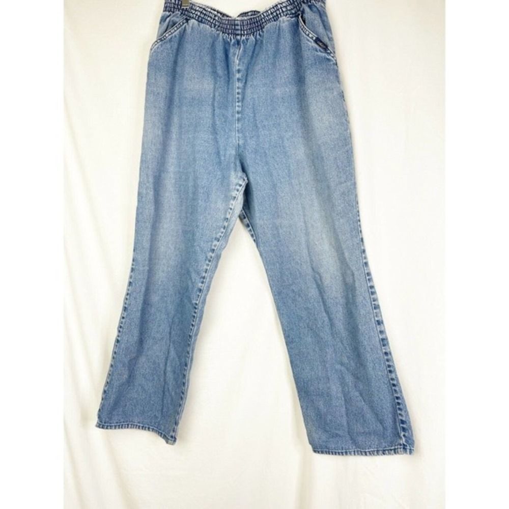 Vintage 1980s Retro Mom Cotton Blue Jeans Size 14P